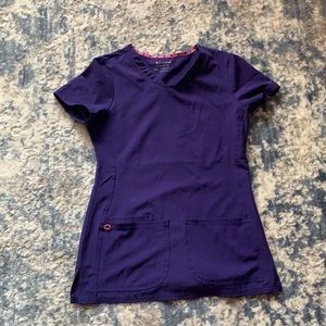 Purple scrub top
